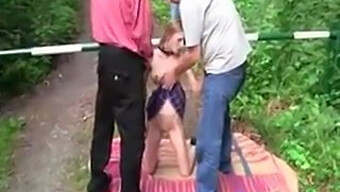 Blonde Amateur Gets Dogged In Public